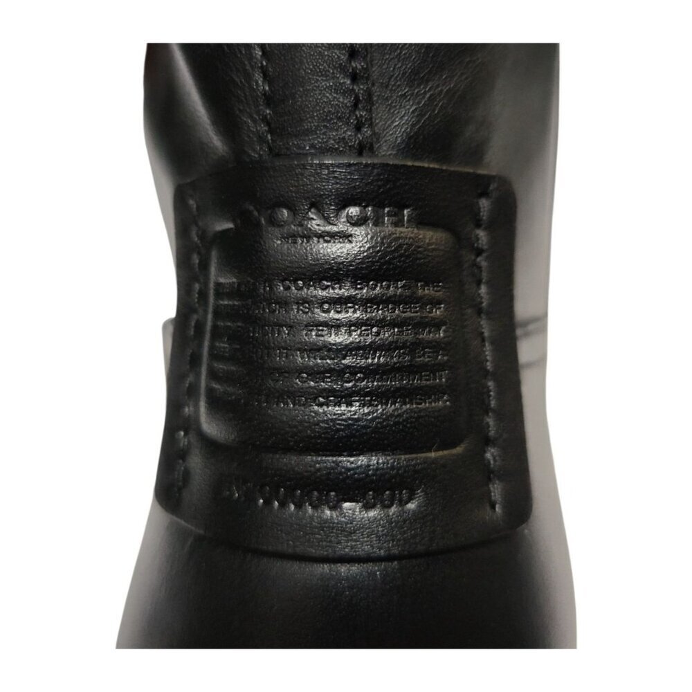 Coach Lilli Tall Riding Boots Leather Knee High Lug Sole - Picture 11 of 16